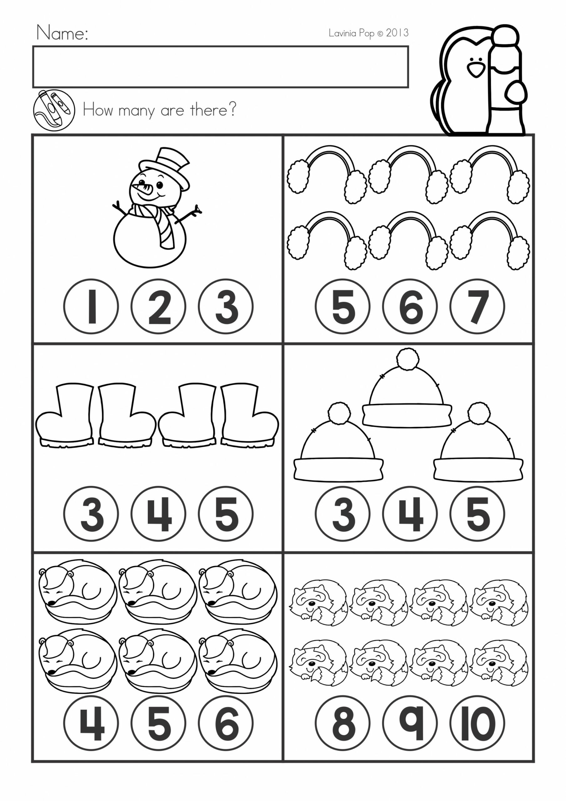 Winter Math Worksheets & Activities No Prep  Winter math