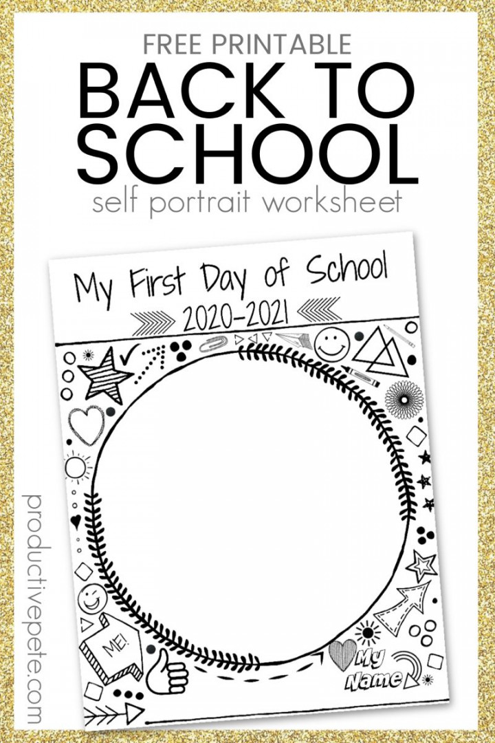 Back to School Worksheet for the First Day of School -