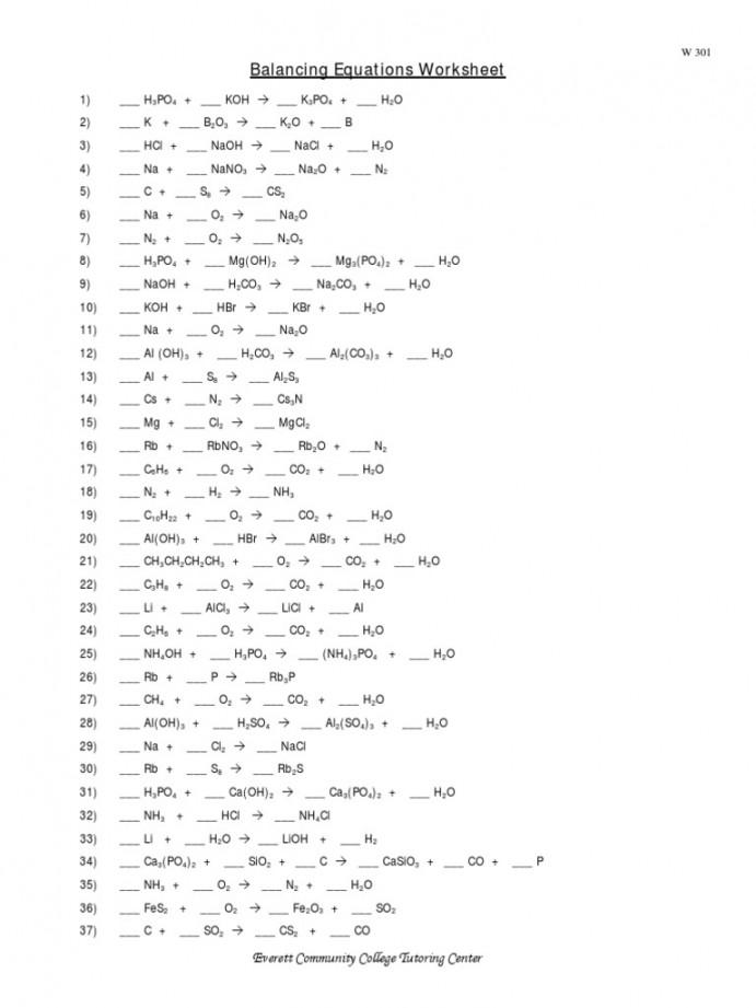 Balancing Equations   PDF