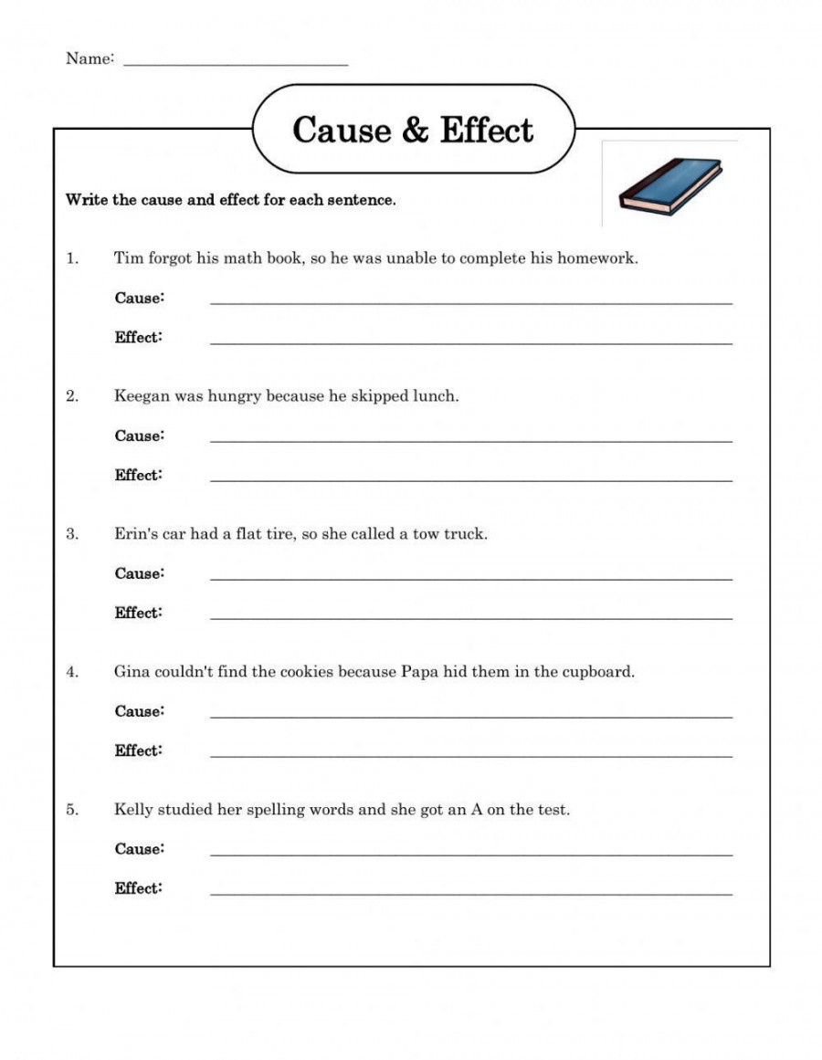 Cause and effect activity for RD GRADE  Live Worksheets