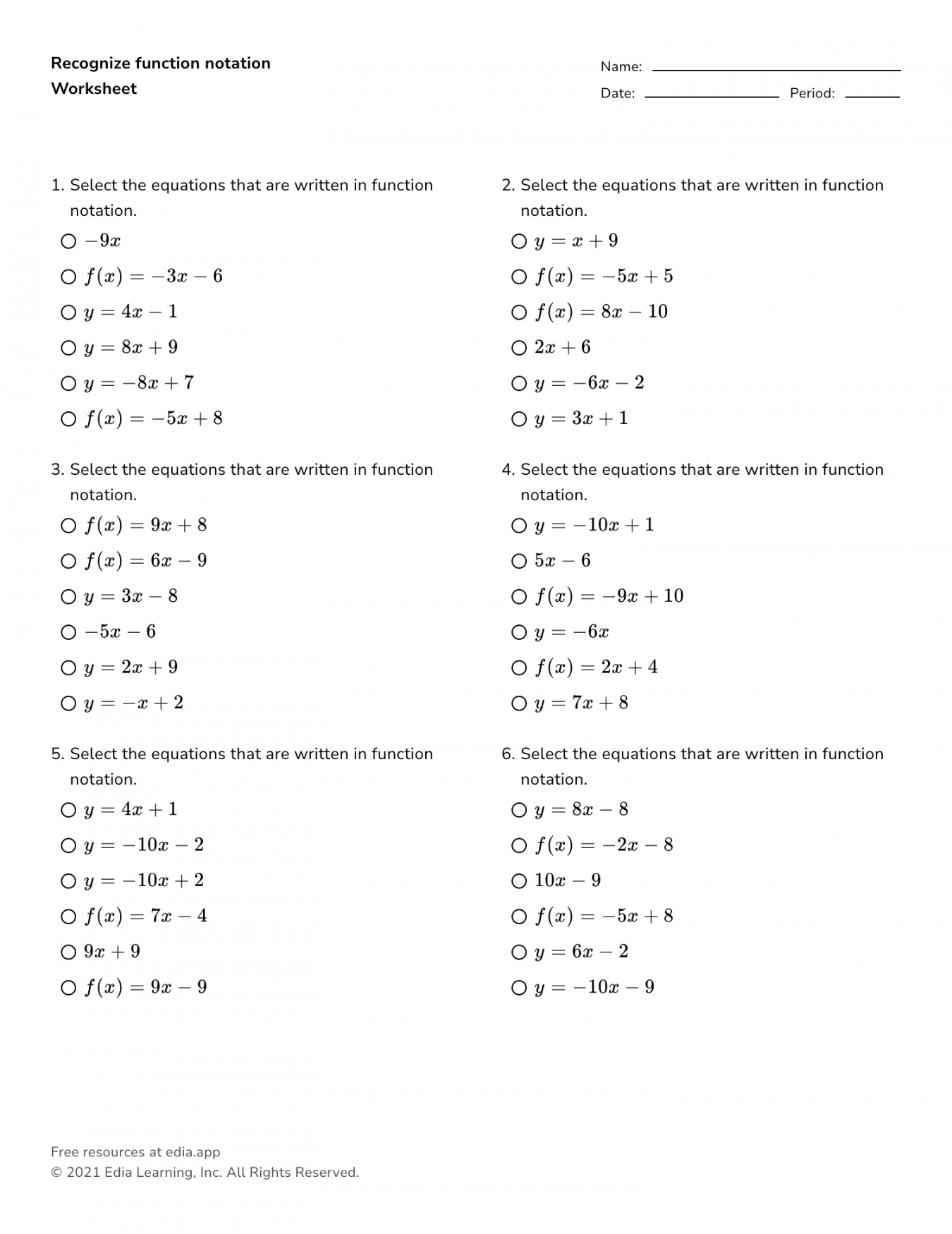 Edia  Free math homework in minutes