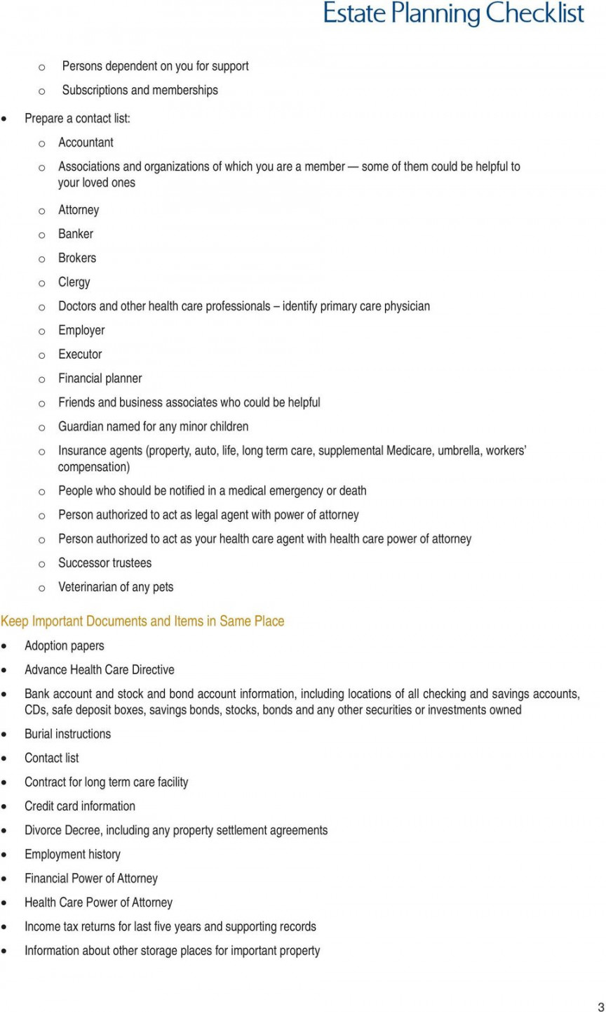 Estate Planning Checklist How to Put Your Affairs in Order - PDF