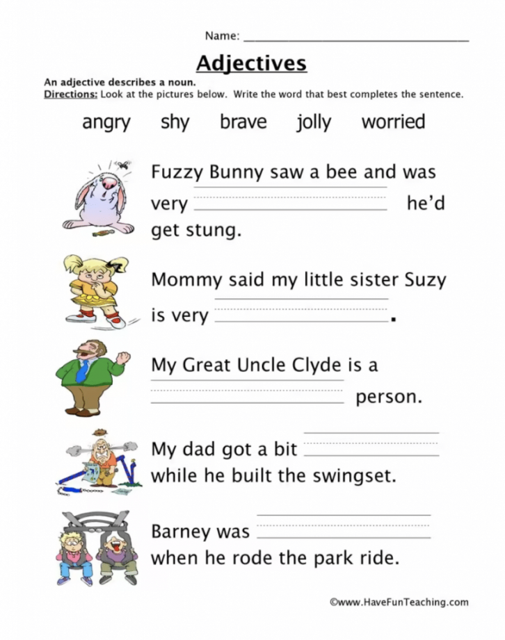 First Grade Grammar Worksheets That Teach The Basics - The
