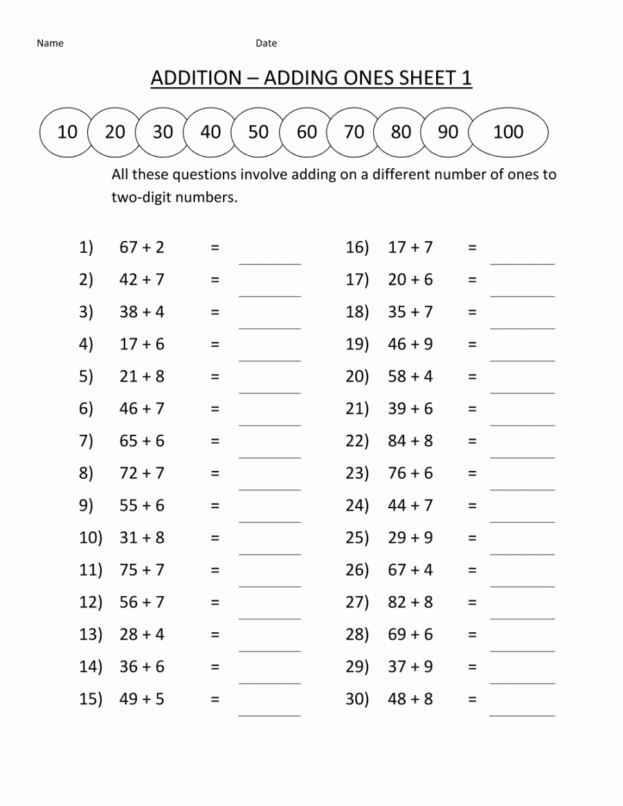 Free Math Worksheets for Grade   Printable math worksheets, Free