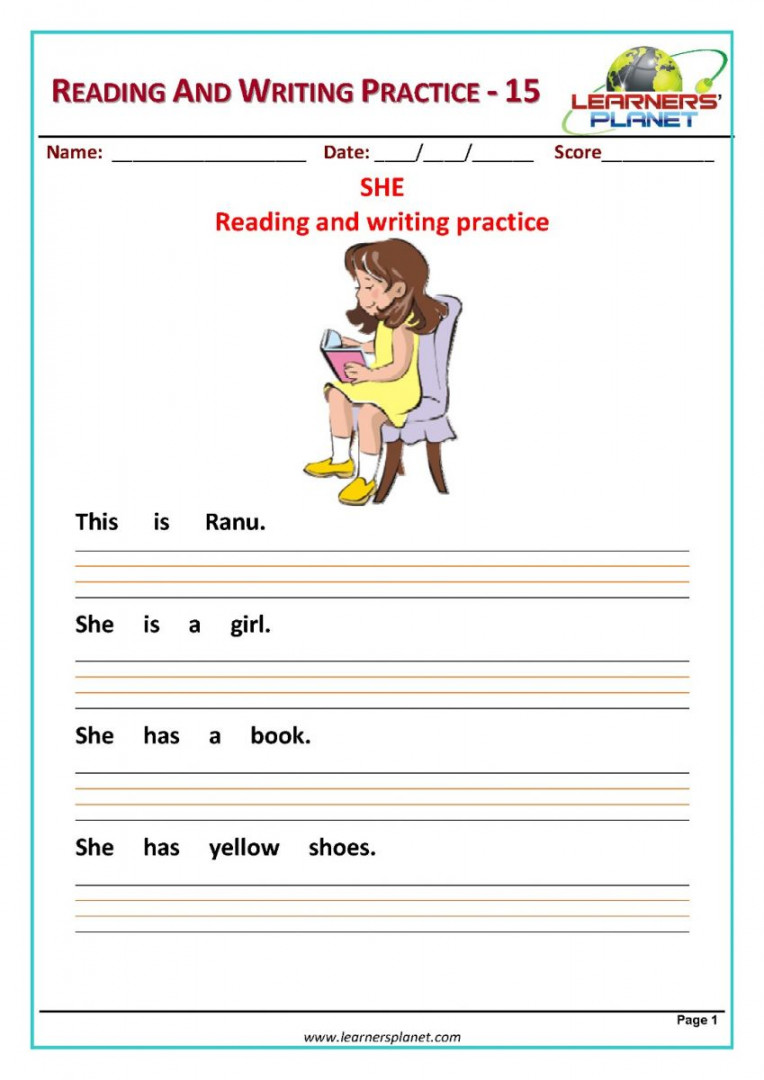 Free printable sentence writing worksheets for kindergarten