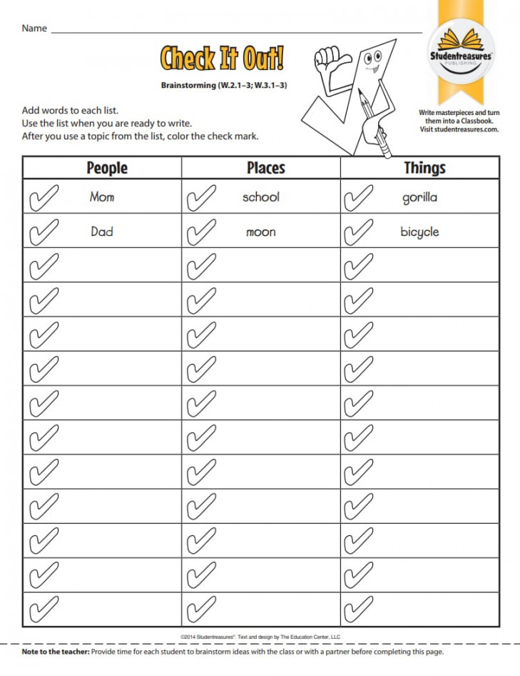 FREE rd Grade Writing Worksheets  Studentreasures