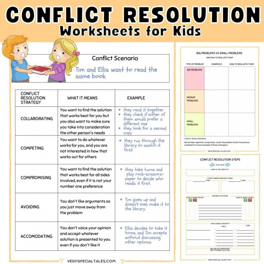 Fun Conflict Resolution Activities for Kids (Printable PDF