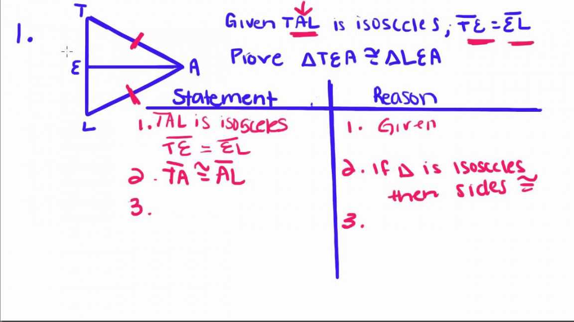 Geometry -  - Proof Practice