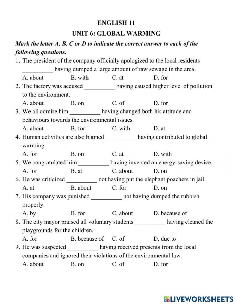 Grade - unit - grammar worksheet  Live Worksheets
