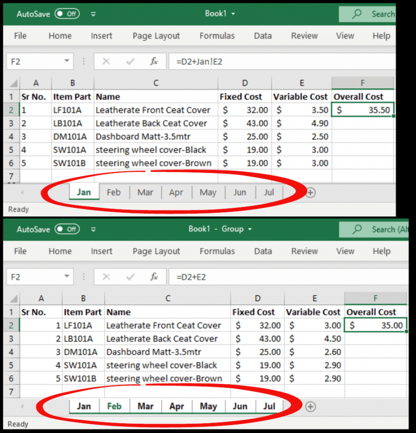 How to Group and Ungroup Worksheets (Sheets) in Excel