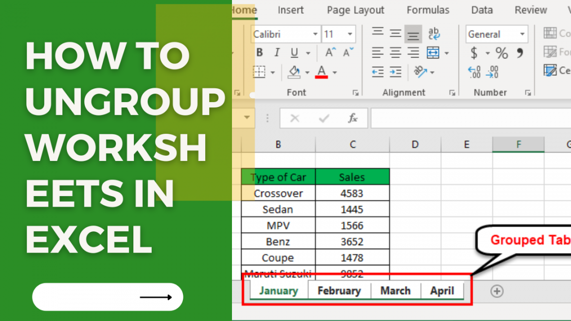 How to Ungroup Worksheets in Excel - Earn & Excel