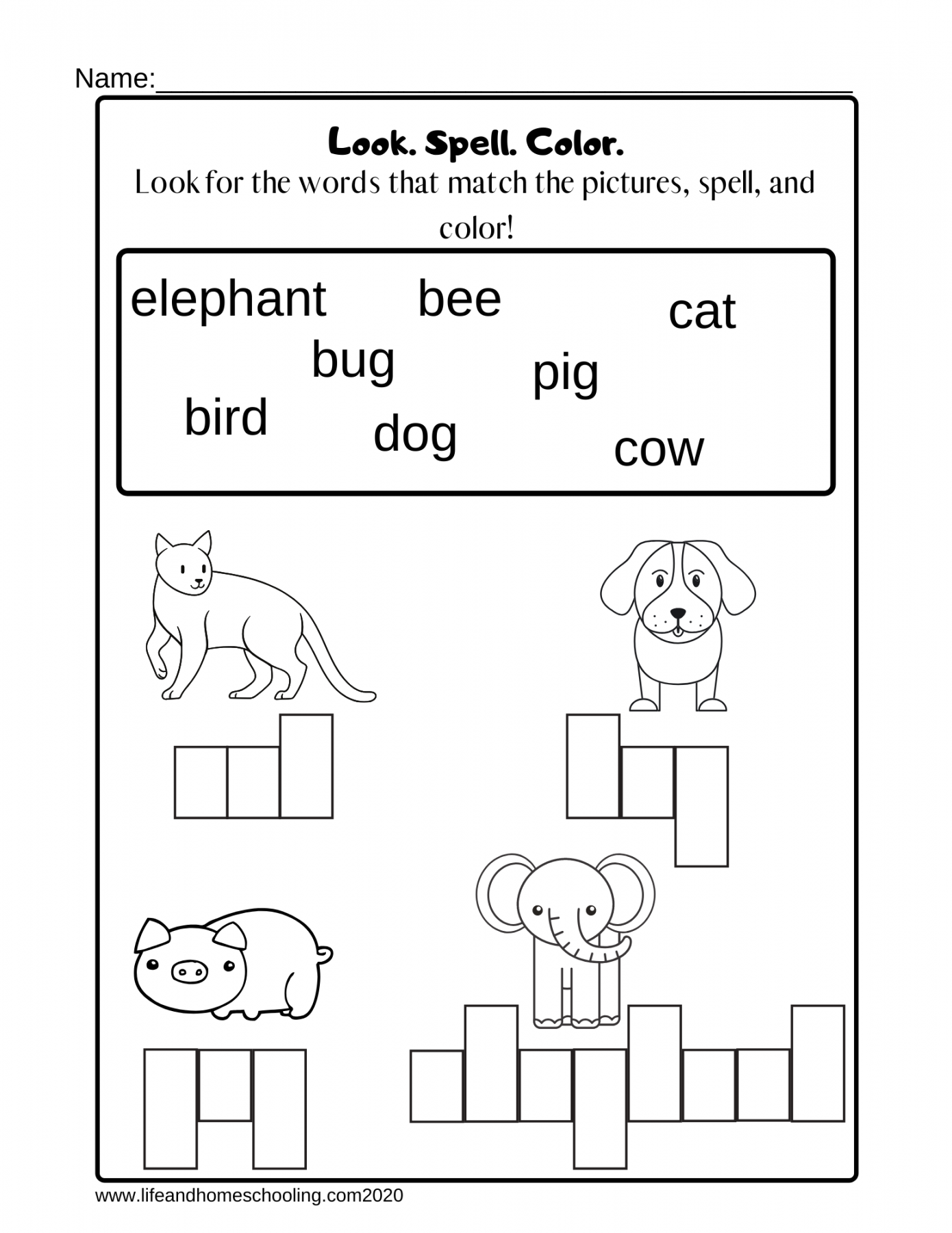 Kindergarten Spelling Worksheet  Made By Teachers