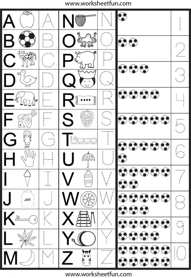Letters And Numbers Tracing Worksheet  Tracing worksheets