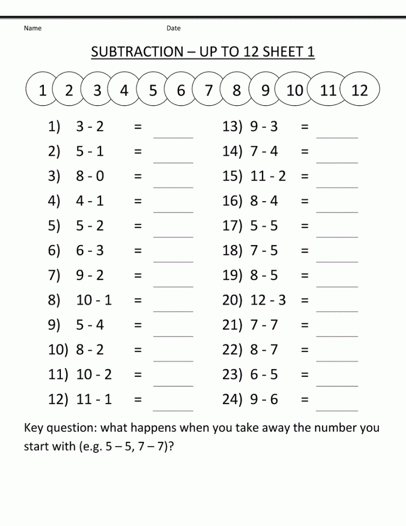 Math Sheets for Grade  to Print  Activity Shelter  First grade