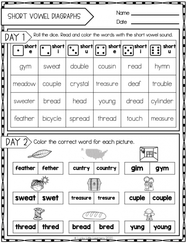 No Prep Daily Phonics Review in nd Grade - Lucky Little Learners