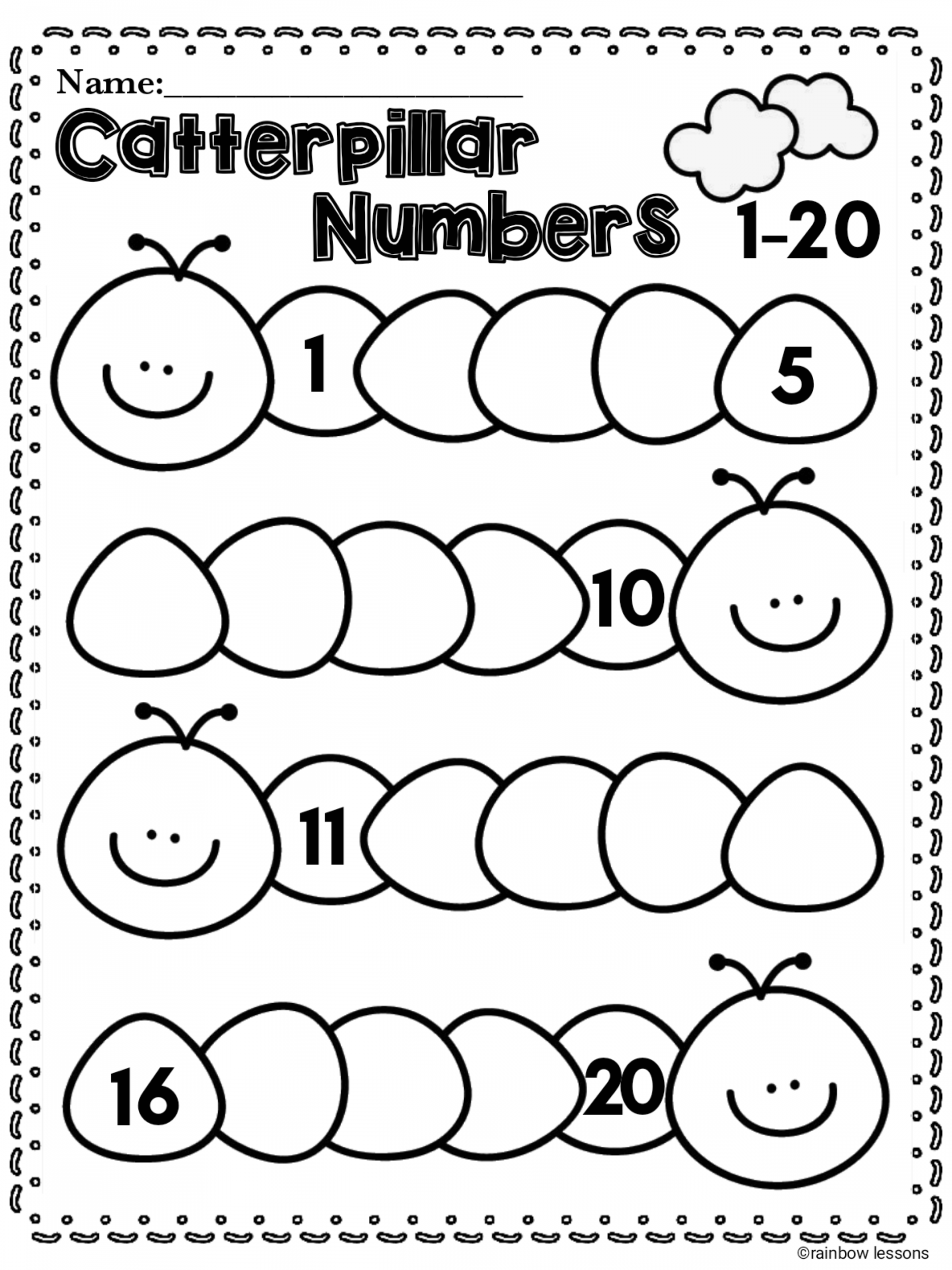 Numbers - Worksheets  Spring Math Worksheets