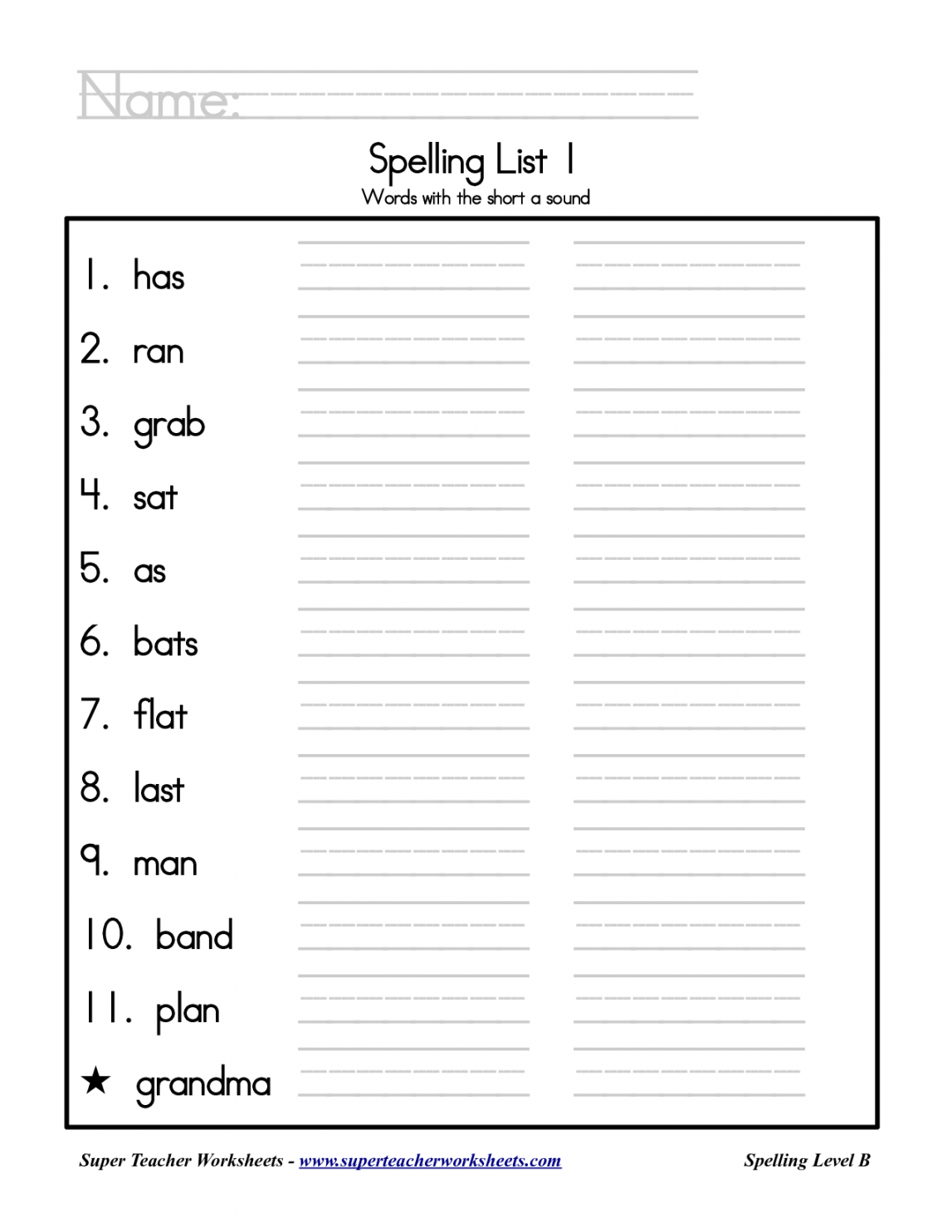 Printable Second Grade Worksheets  Grade spelling, nd grade