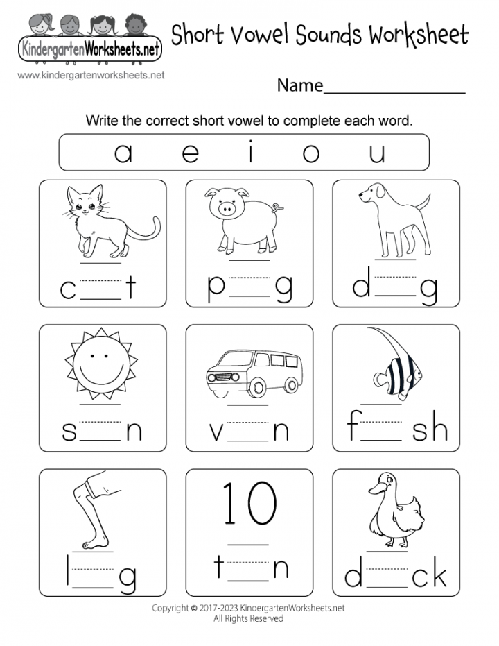 Short Vowel Sounds Worksheet - Free Printable, Digital, & PDF