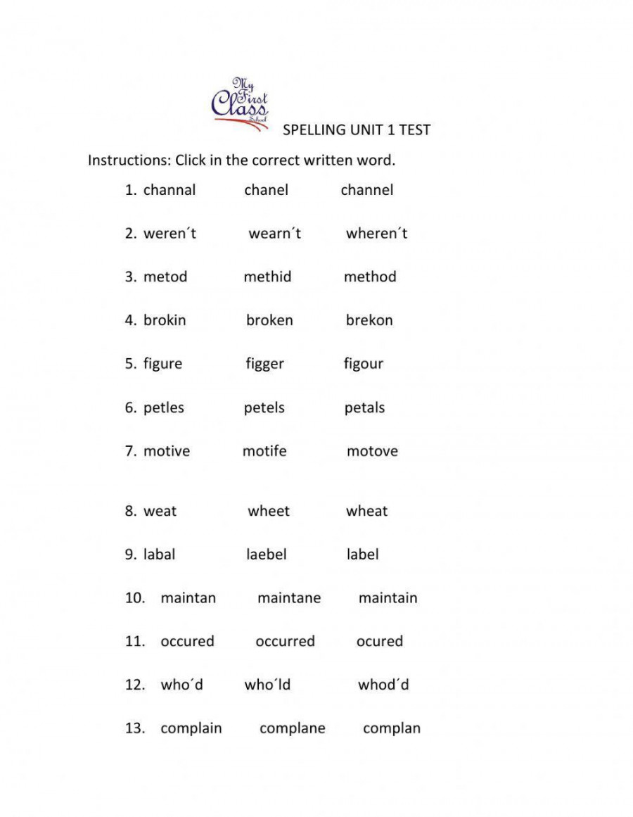 Spelling online worksheet for Grade   Live Worksheets