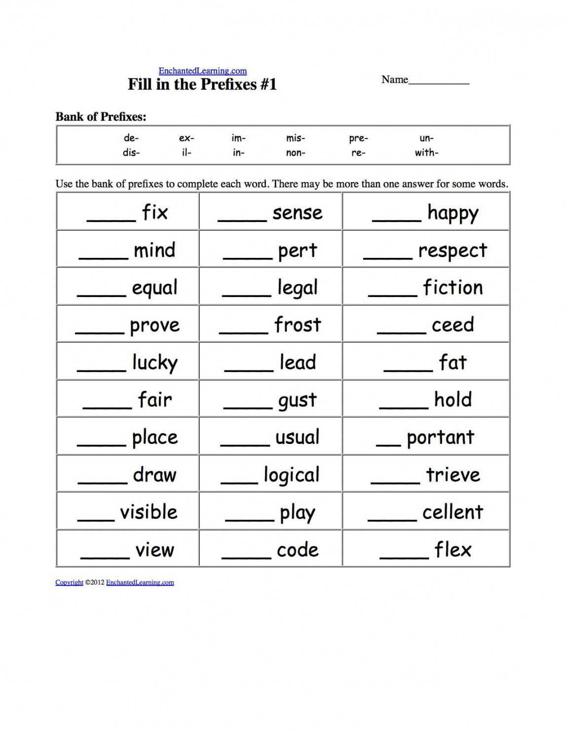 Suffixes Worksheets Pdf  Suffixes worksheets, Prefix worksheet