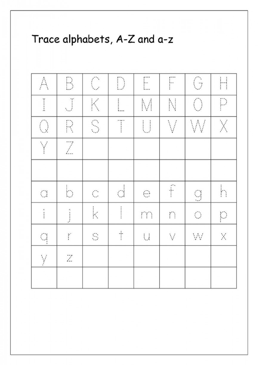 Tracing Letters a-z Worksheets  Letter tracing worksheets