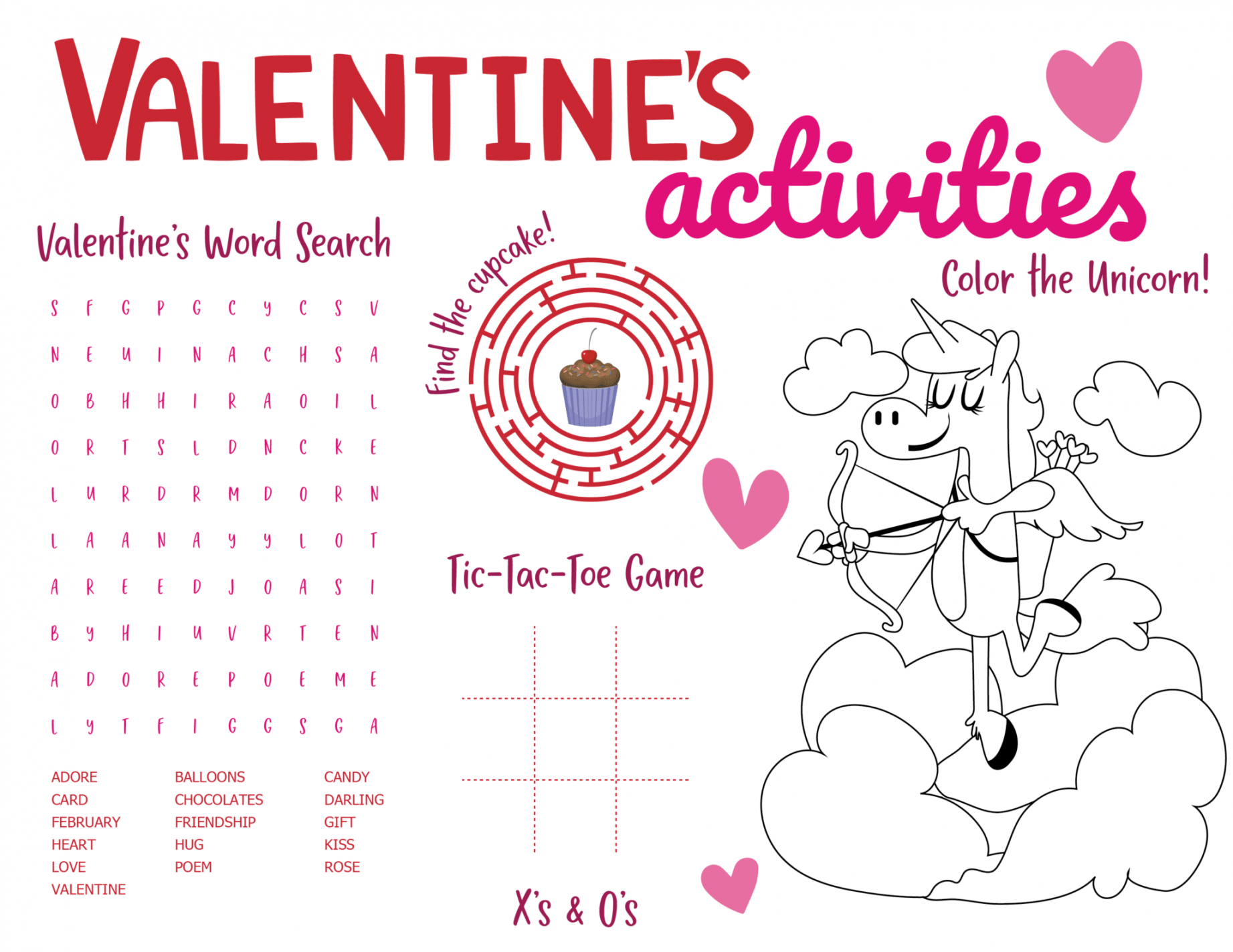 Valentines Day Worksheet Printables To Use - FREE Printables