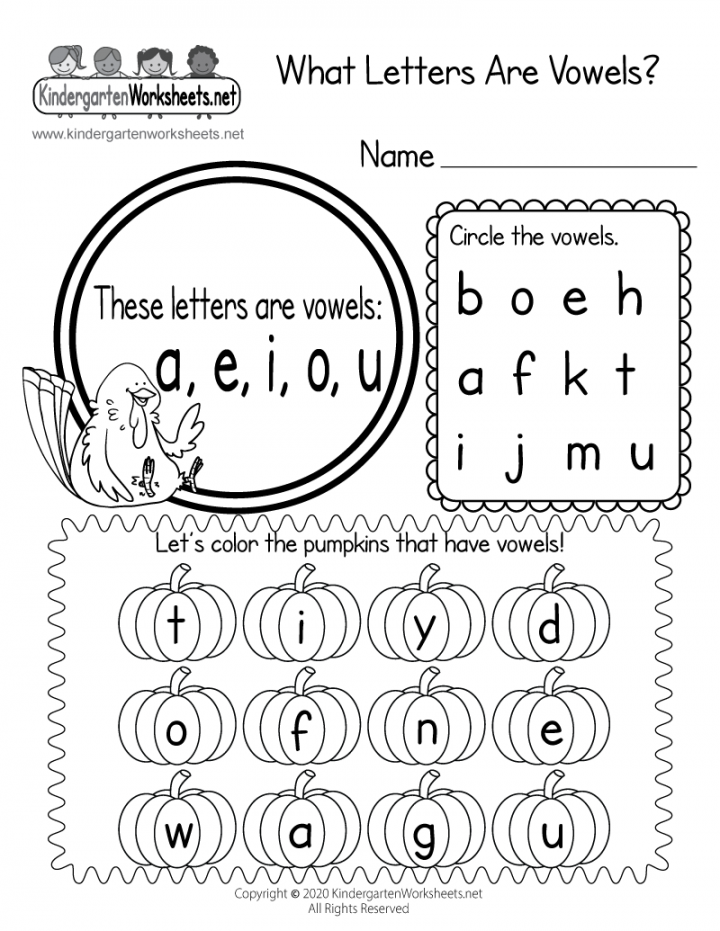 What Letters Are Vowels? Worksheet - Free Printable, Digital, & PDF