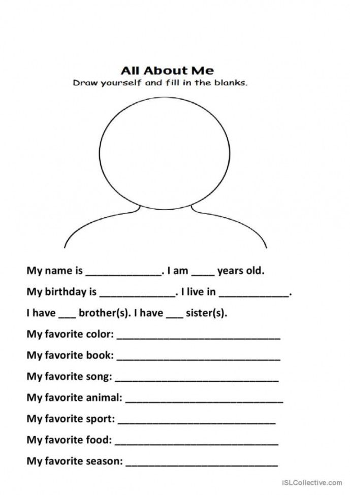 About me: English ESL worksheets pdf & doc