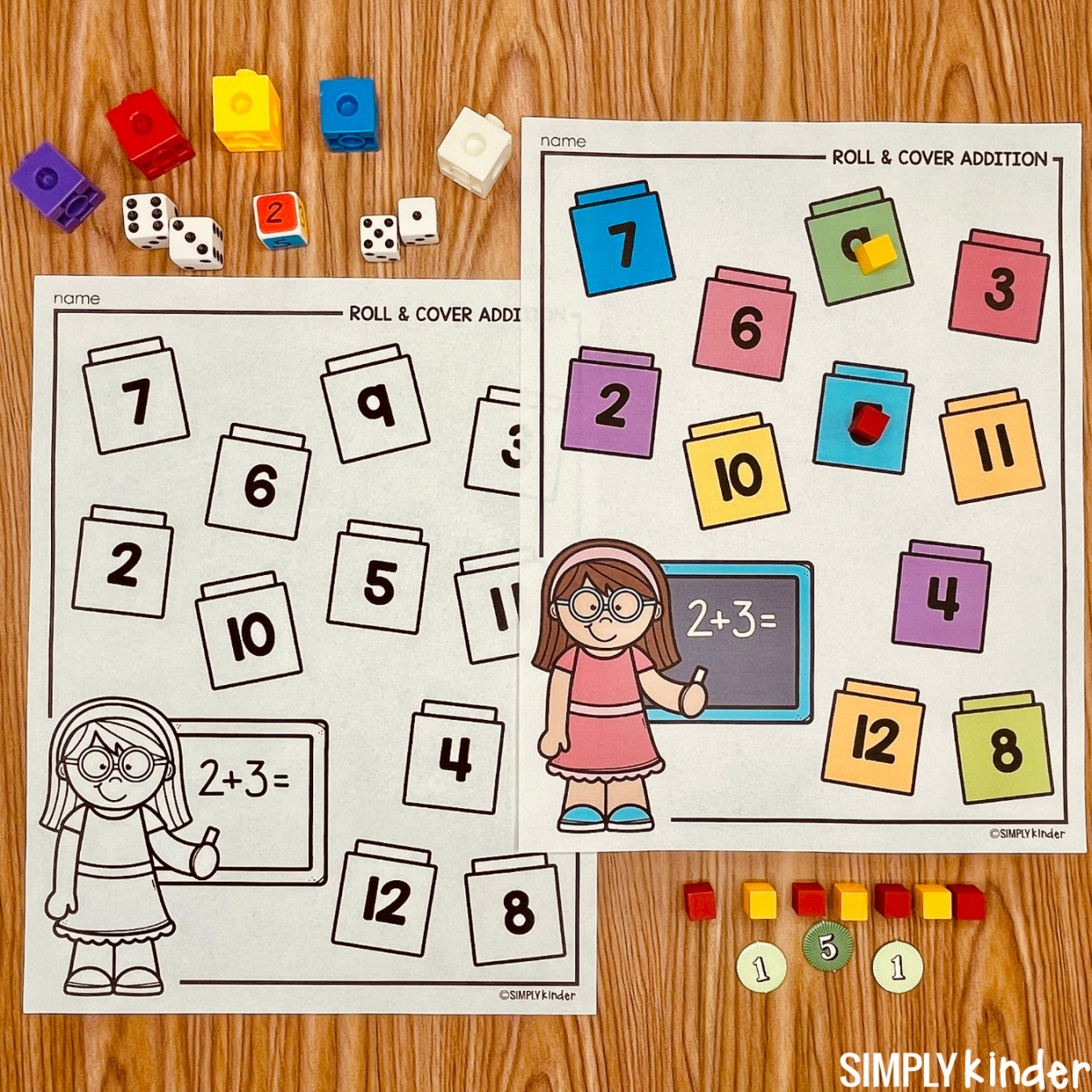Addition/Subtraction Games for Kindergarten - Simply Kinder