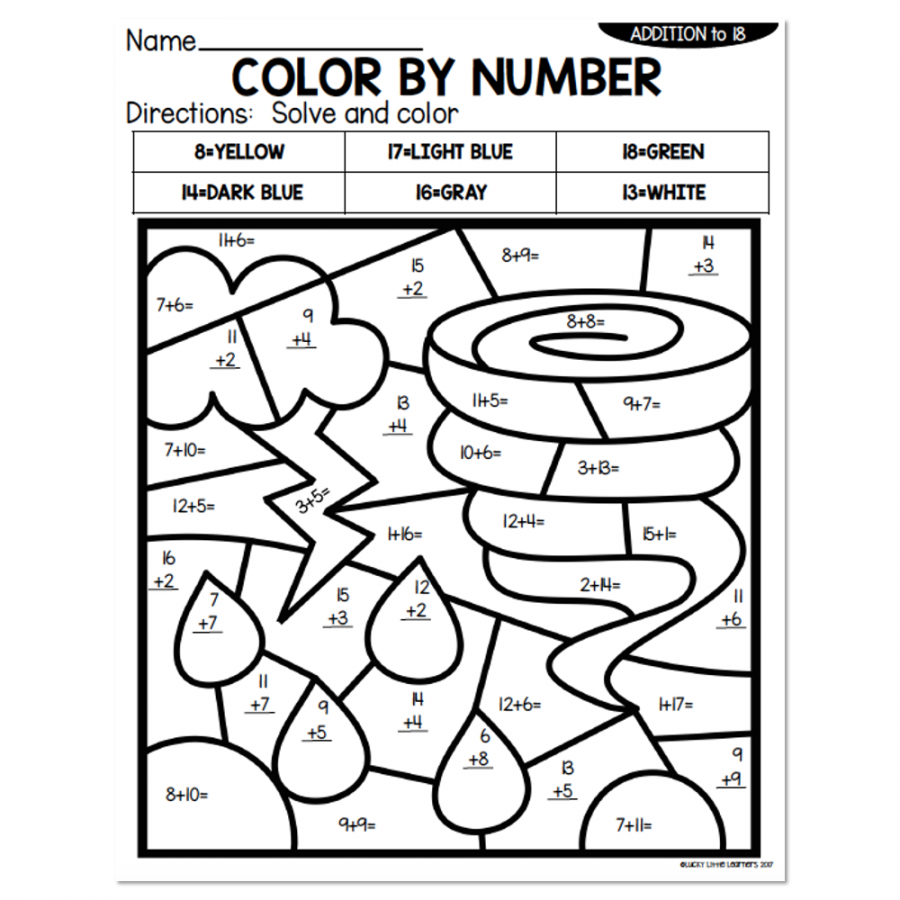 Addition to  Summer Color by Number - Weather