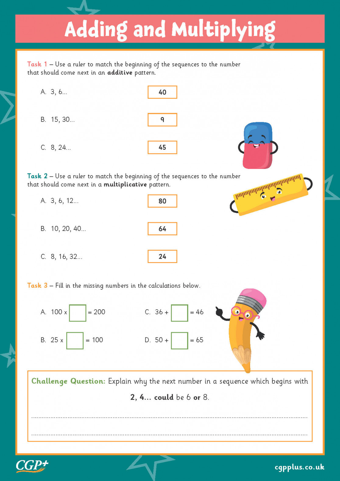 Additive and Multiplicative Relationships: Foundation (Year