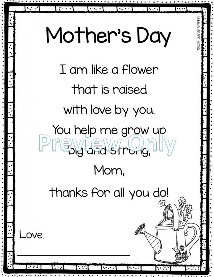 Adorable Mothers Day Poems for Kids  Mothers day poems