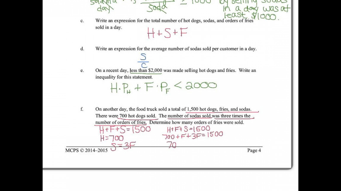 Algebra Exam Review - Unit  Topic