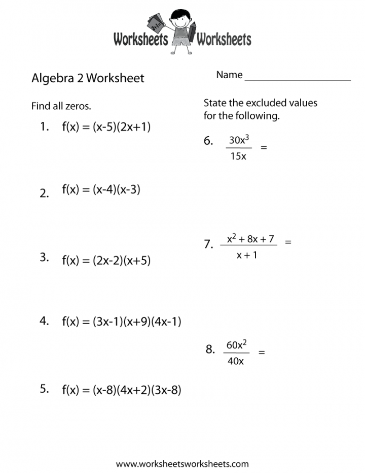 Algebra  Practice Worksheet Printable  Algebra worksheets, Word