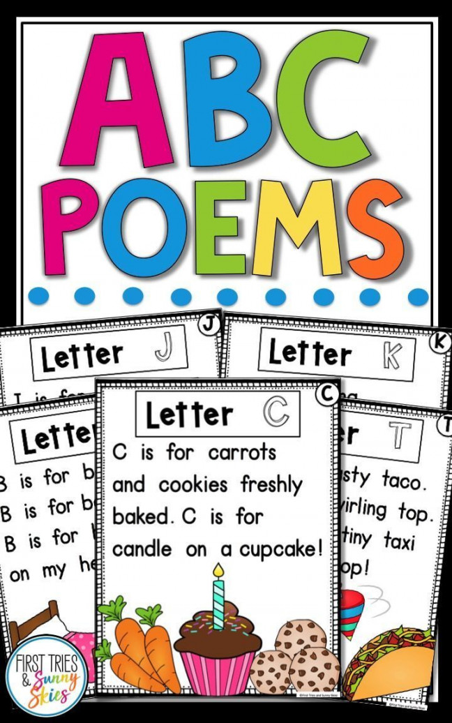 Alphabet Poems  Letter of the Week Poems  ABC Poem Activities