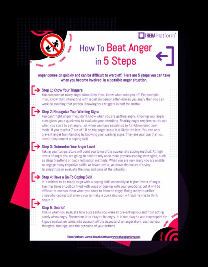 Anger Management Worksheets