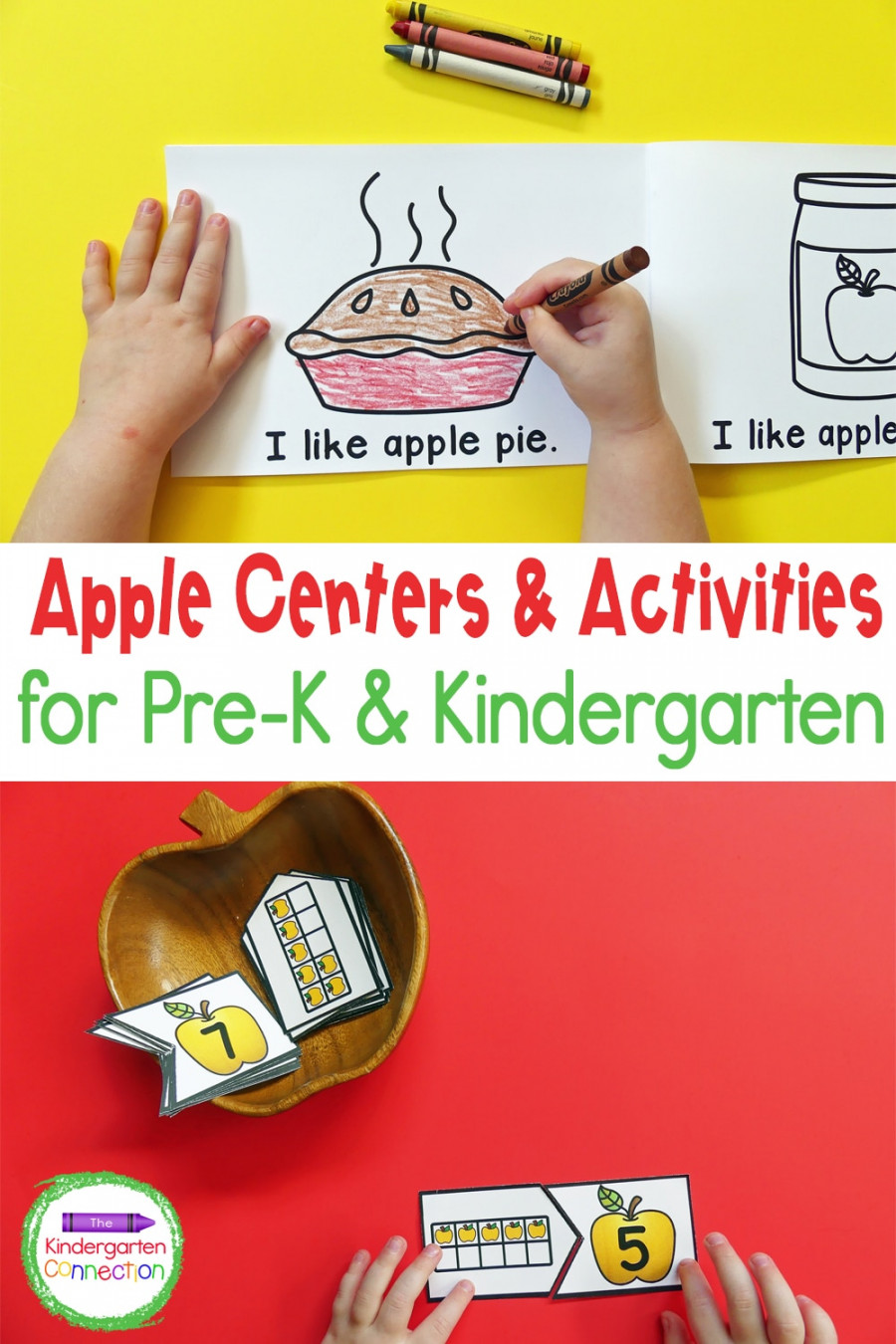 Apple Activities and Centers for Pre-K & Kindergarten