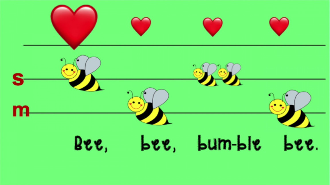 Bee, Bee Bumble Bee Beat & Rhythm So-Mi Pitch Syllables