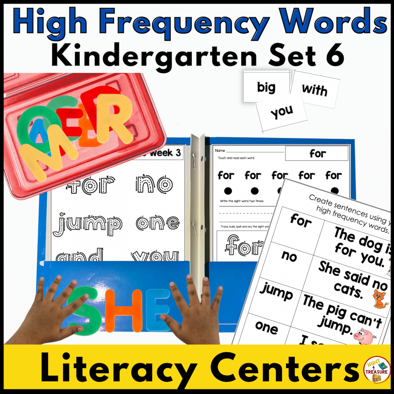 Benchmark Advance High Frequency Word Activities  Kindergarten Unit