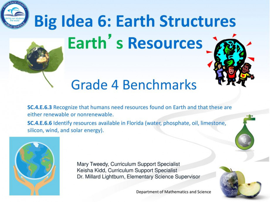 Big Idea : Earth Structures Earth