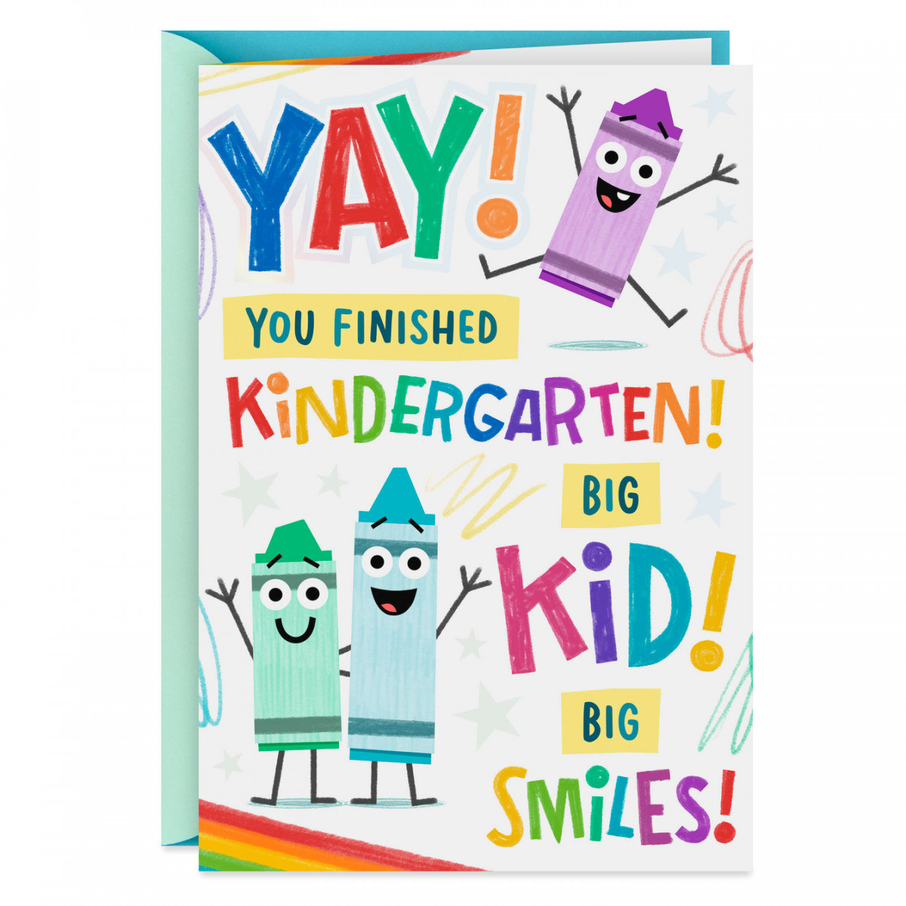 Big Kid, Big Smiles Kindergarten Graduation Card - Greeting Cards