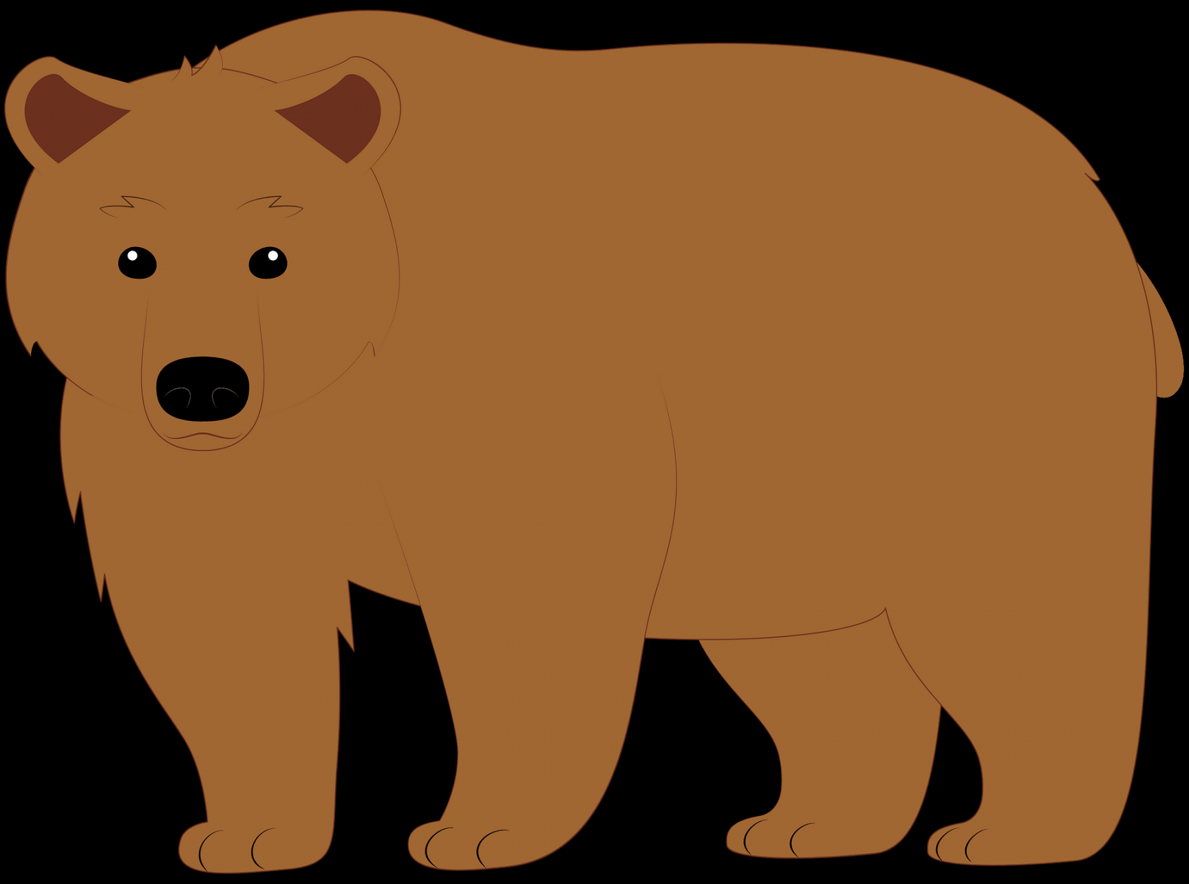 Braunbär clipart. Kostenloser Download