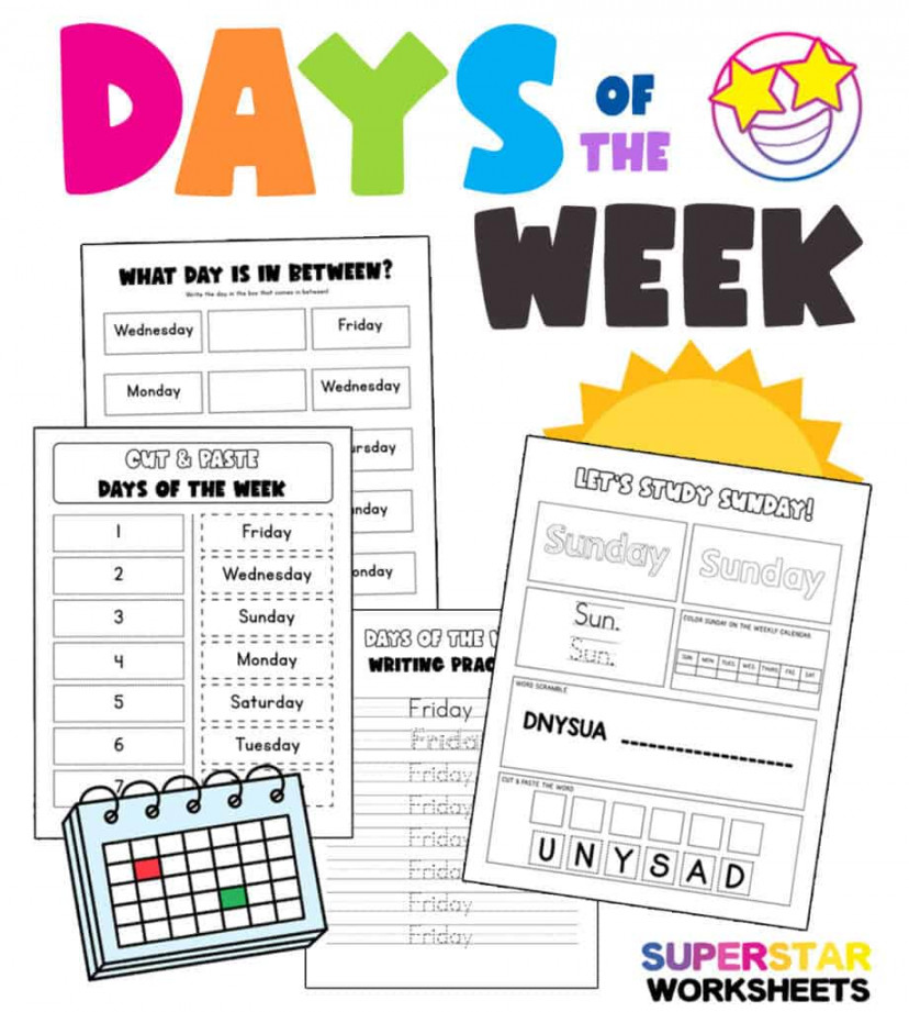 Calendar Worksheets - Superstar Worksheets