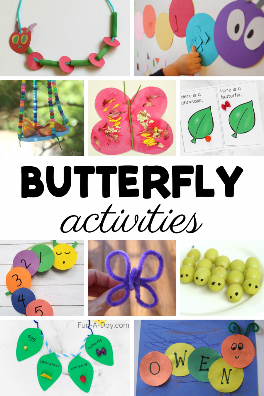 Caterpillar and Butterfly Activities - Fun-A-Day!