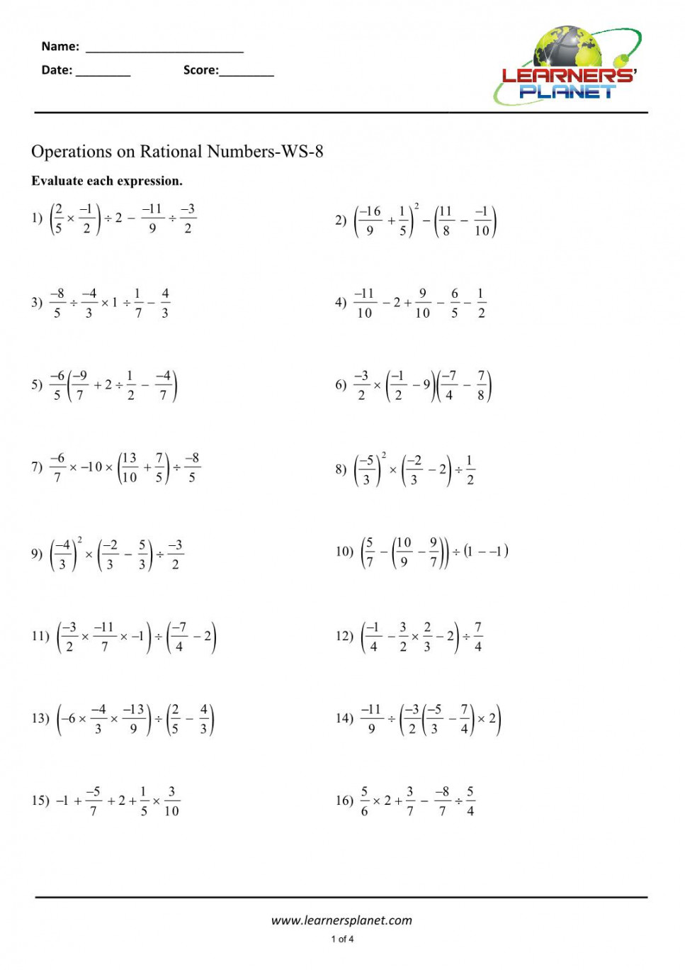 CBSE  math worksheet on word problems on rational numbers CBSE