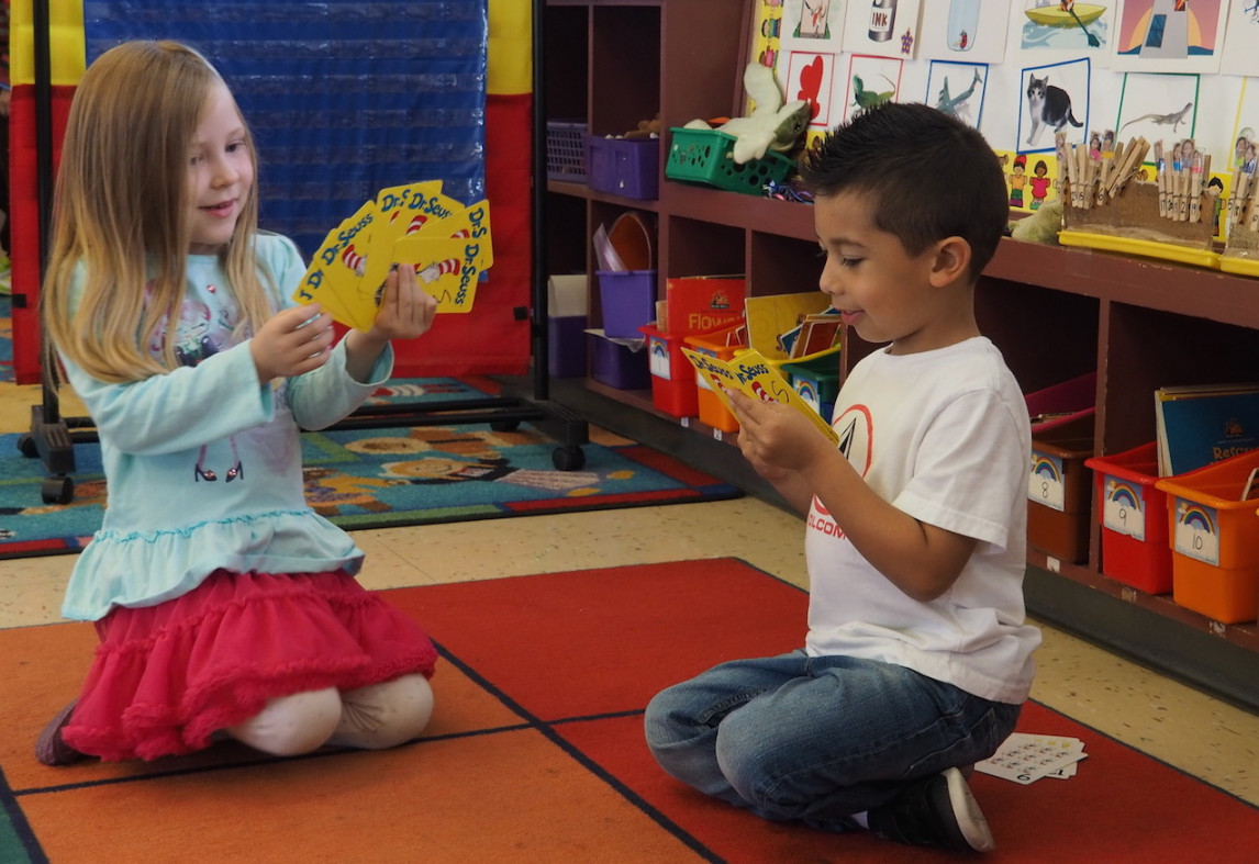 Classes combining kindergarten, transitional kindergarten pose