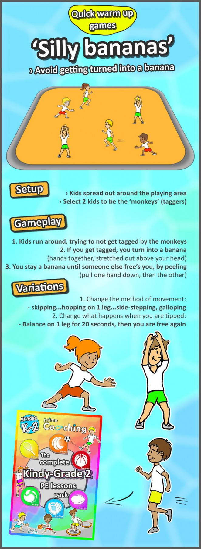 Complete Kindergarten - Grade  PE Games - Elementary physical