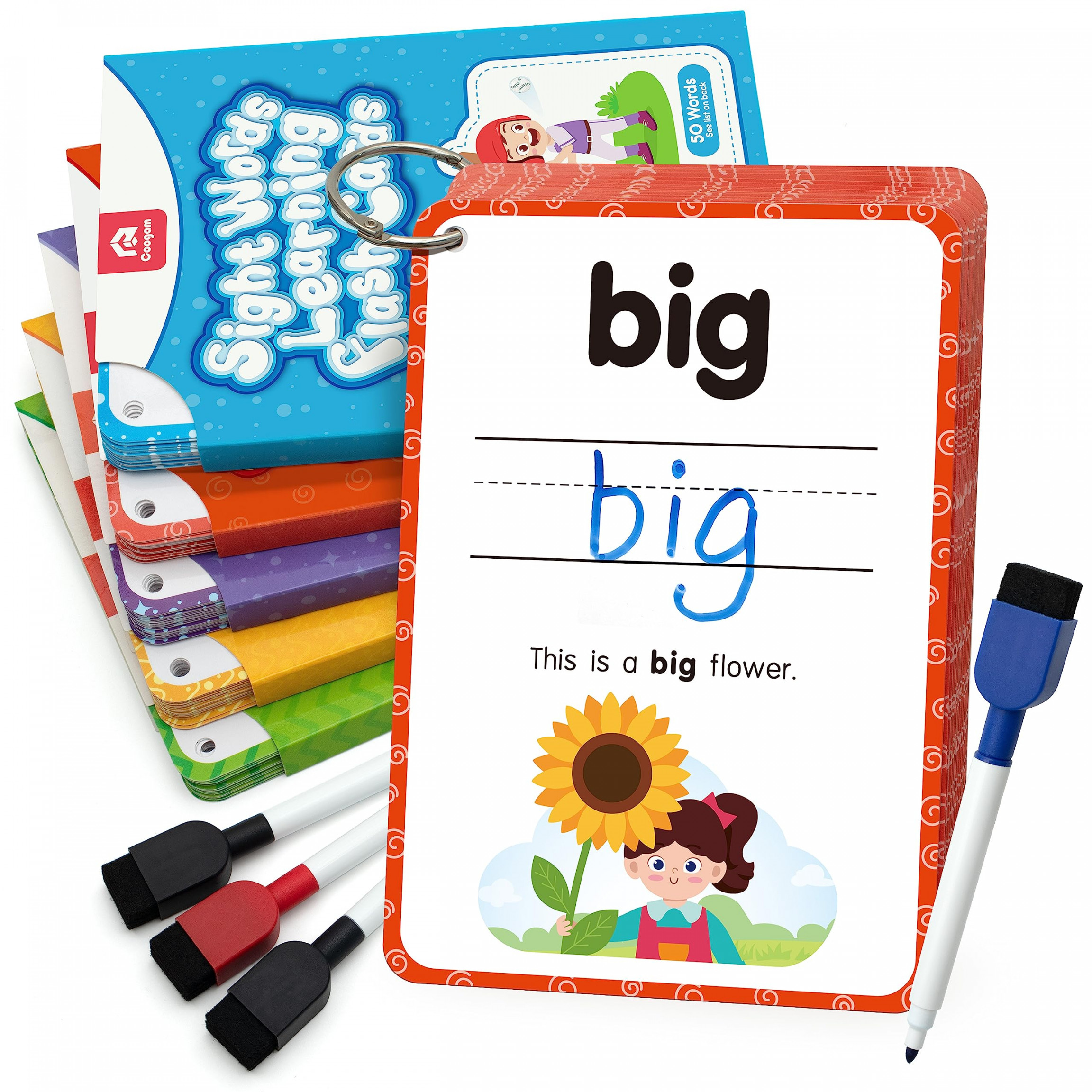 Coogam Sight Words Kids Learning Flash Cards,  Dolch Word Game