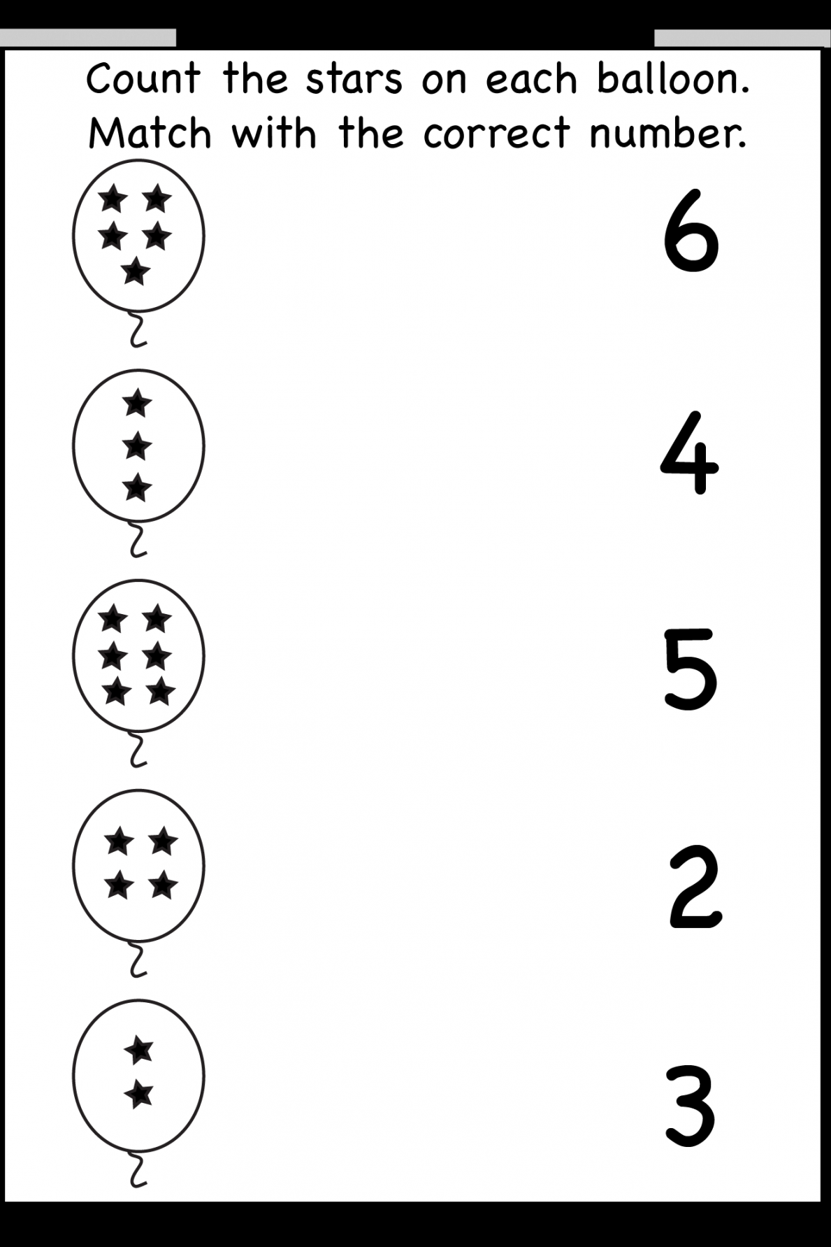 Count and Match – One Worksheet / FREE Printable Worksheets  Free