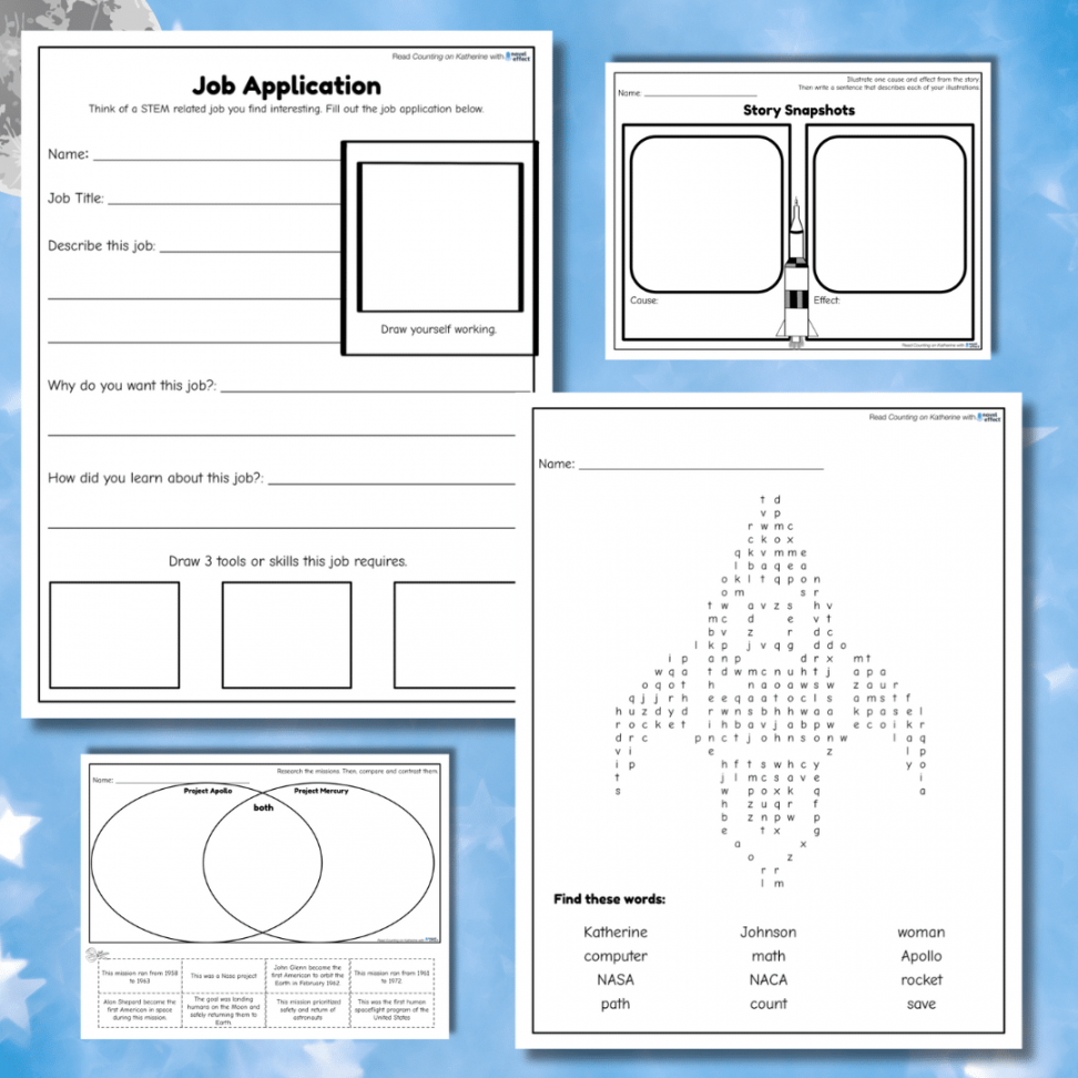 Counting on Katherine Activities - Novel Effect